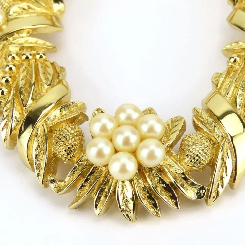 Christian Dior Brooch Metal Gold Wreath Plated Accessories - Picture 3 of 9